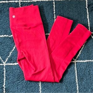 Athleta Red Leggings Stretchy Full-Length